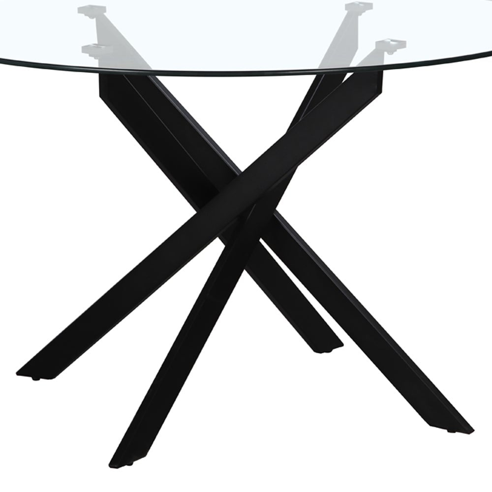 Mesa de comedor Neva negra de 120cm