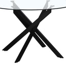 Mesa de comedor Neva negra de 120cm