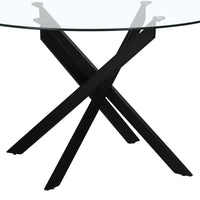 Mesa de comedor Neva negra de 120cm