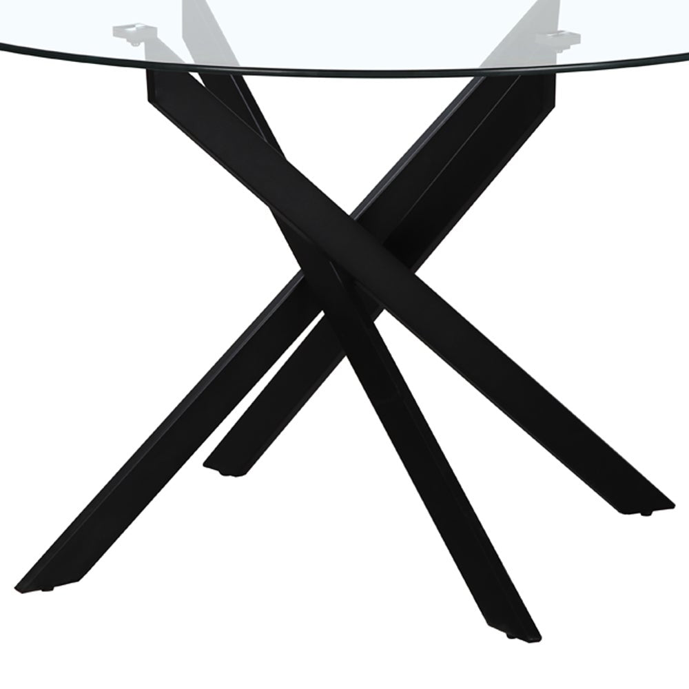 Mesa de comedor Neva negra de 120cm