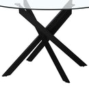 Mesa de comedor Neva negra de 120cm