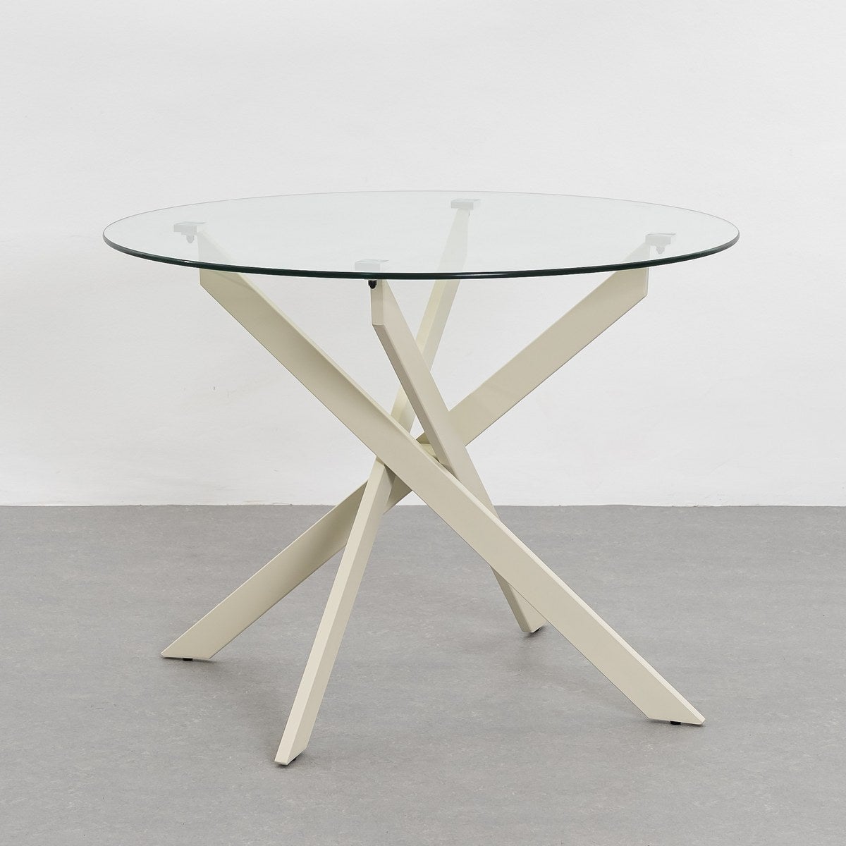 Mesa de comedor Neva beige de 100cm