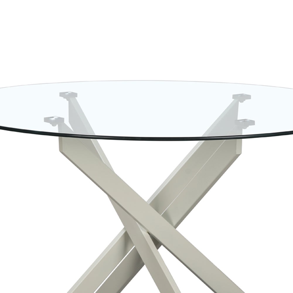 Mesa de comedor Neva beige de 120cm