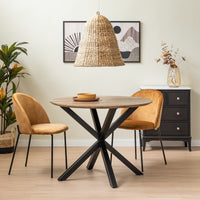 Mesa de comedor Xenia negra de 100cm