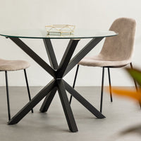 Mesa de comedor Xenia negra de 100cm