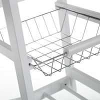 Set de mesa barra y 2 taburetes de bar blanco y natural