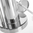 Portarrollos escobillero plateado de acero inoxidable