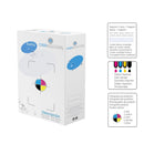 Portarrollos escobillero plateado de acero inoxidable