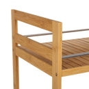 Carrito camarera de bambú natural