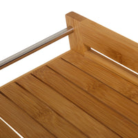 Carrito camarera de bambú natural