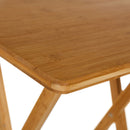 Mesa auxiliar plegable de bambú