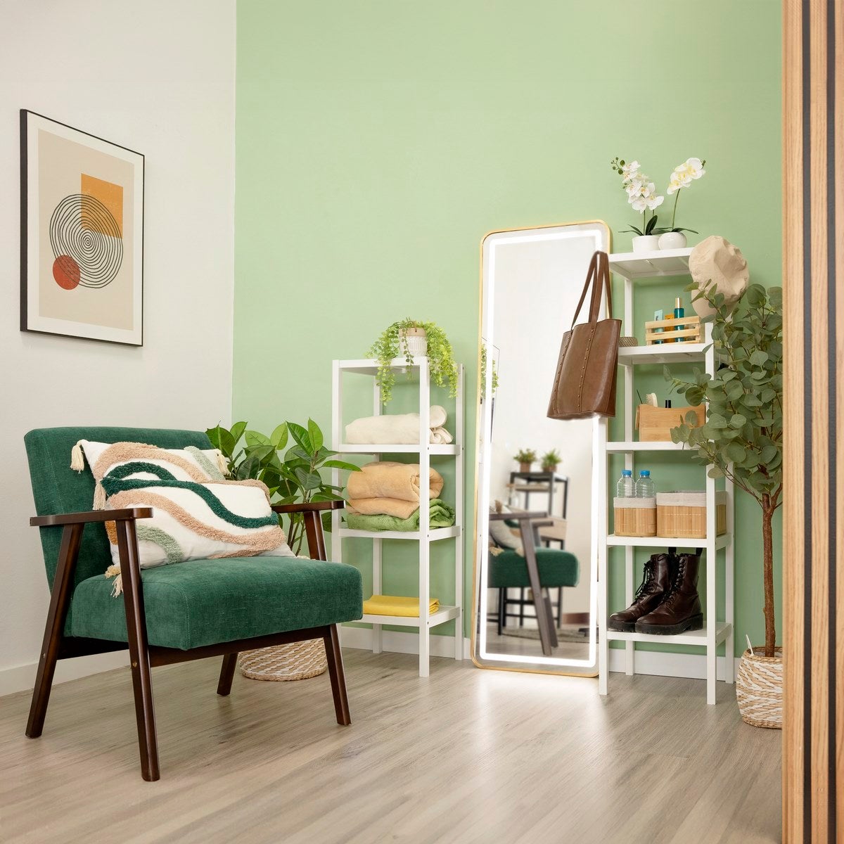 Estantería con 5 estantes laminados de 140 cm