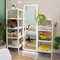 Estantería con 4 estantes laminados de 110 cm