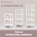 Estantería con 4 estantes laminados de 110 cm