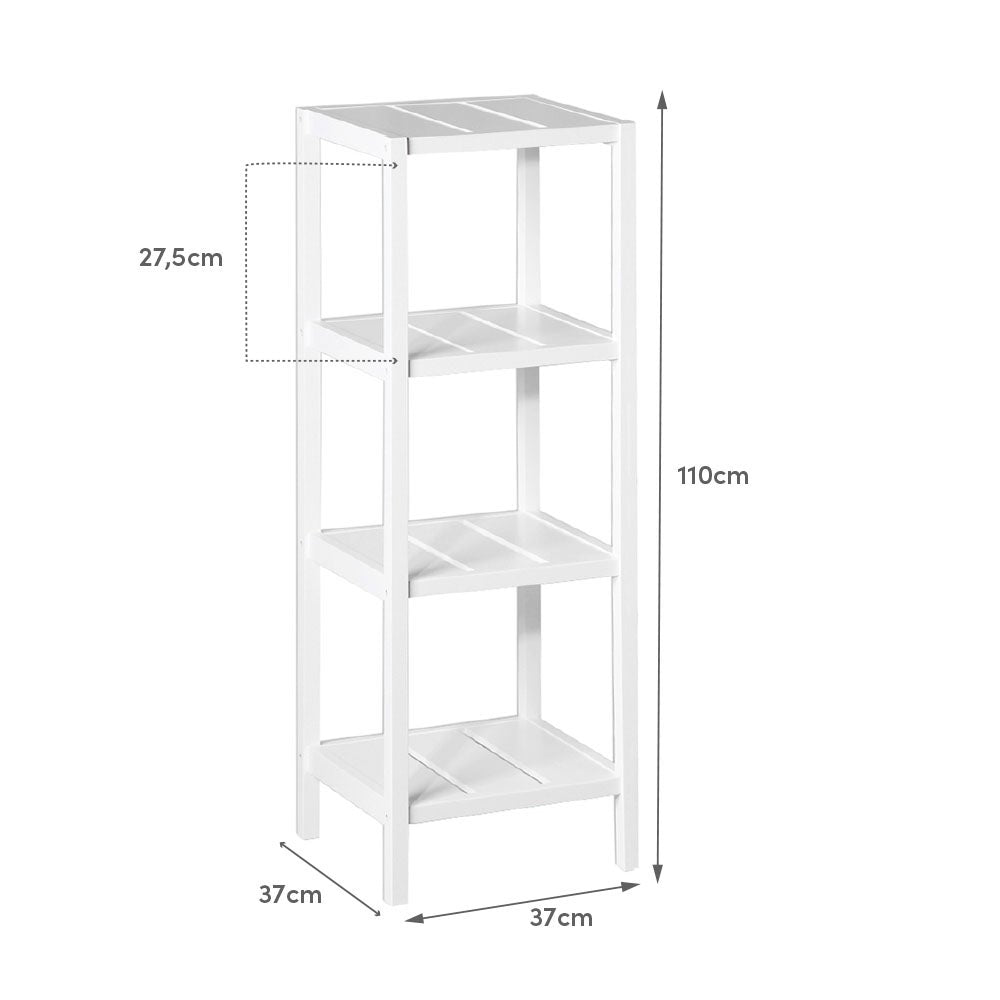 Estantería con 4 estantes laminados de 110 cm