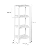 Estantería con 4 estantes laminados de 110 cm