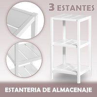 Estantería con 3 estantes laminados de 76 cm