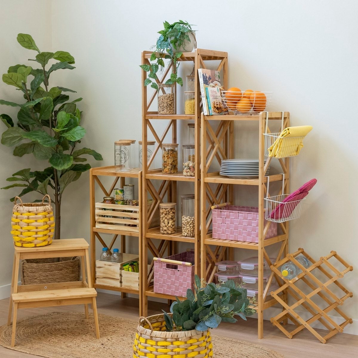 Estantería de bambú