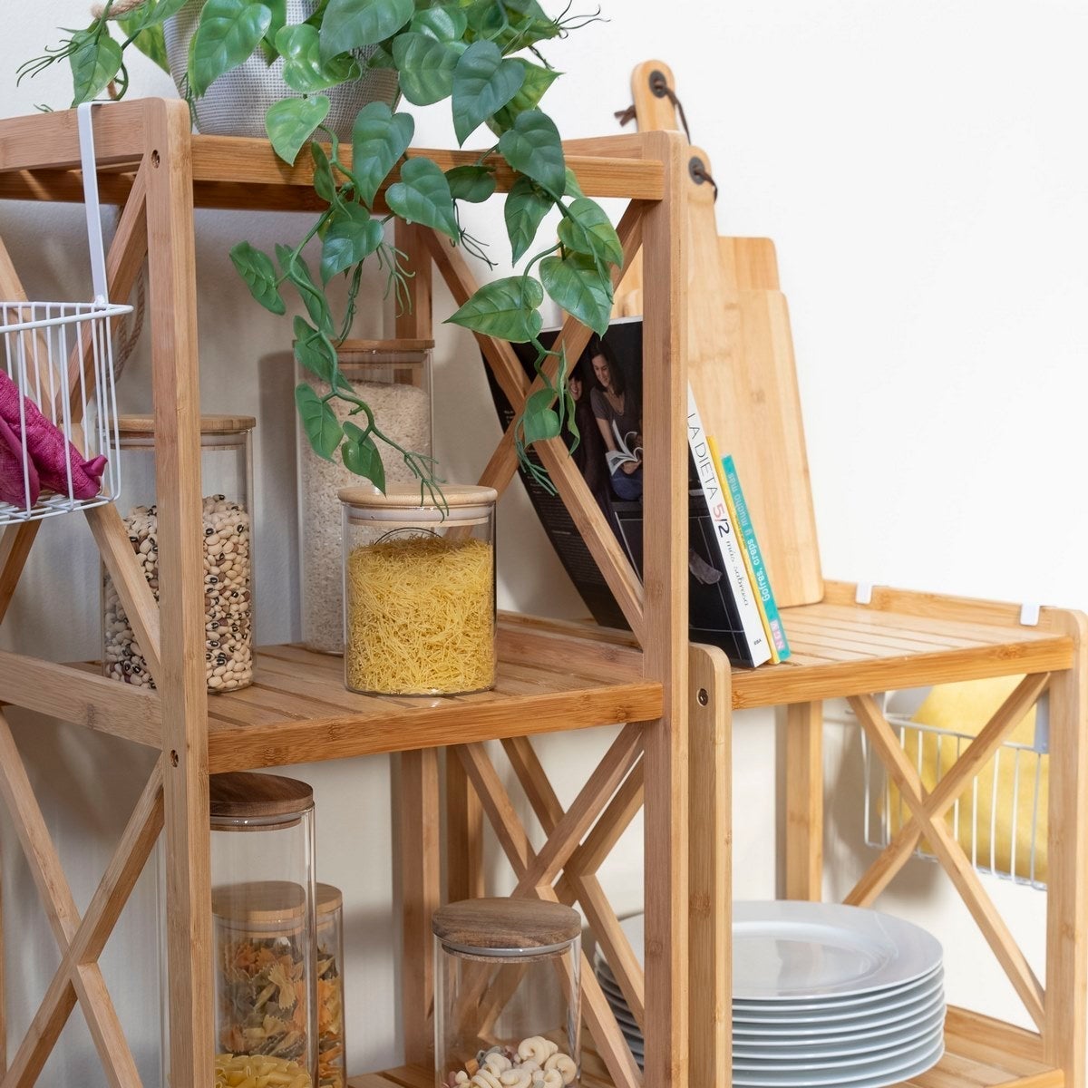 Estantería de bambú
