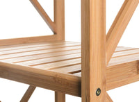 Estantería de bambú marrón de 119 cm