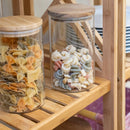 Estantería de bambú marrón de 119 cm