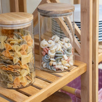 Estantería de bambú marrón de 119 cm