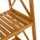 Estantería de bambú marrón de 119 cm