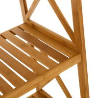 Estantería de bambú marrón de 119 cm