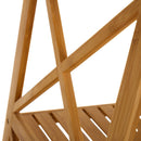 Estantería de bambú marrón de 119 cm