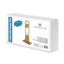 Portarrollos y escobillero de bambú