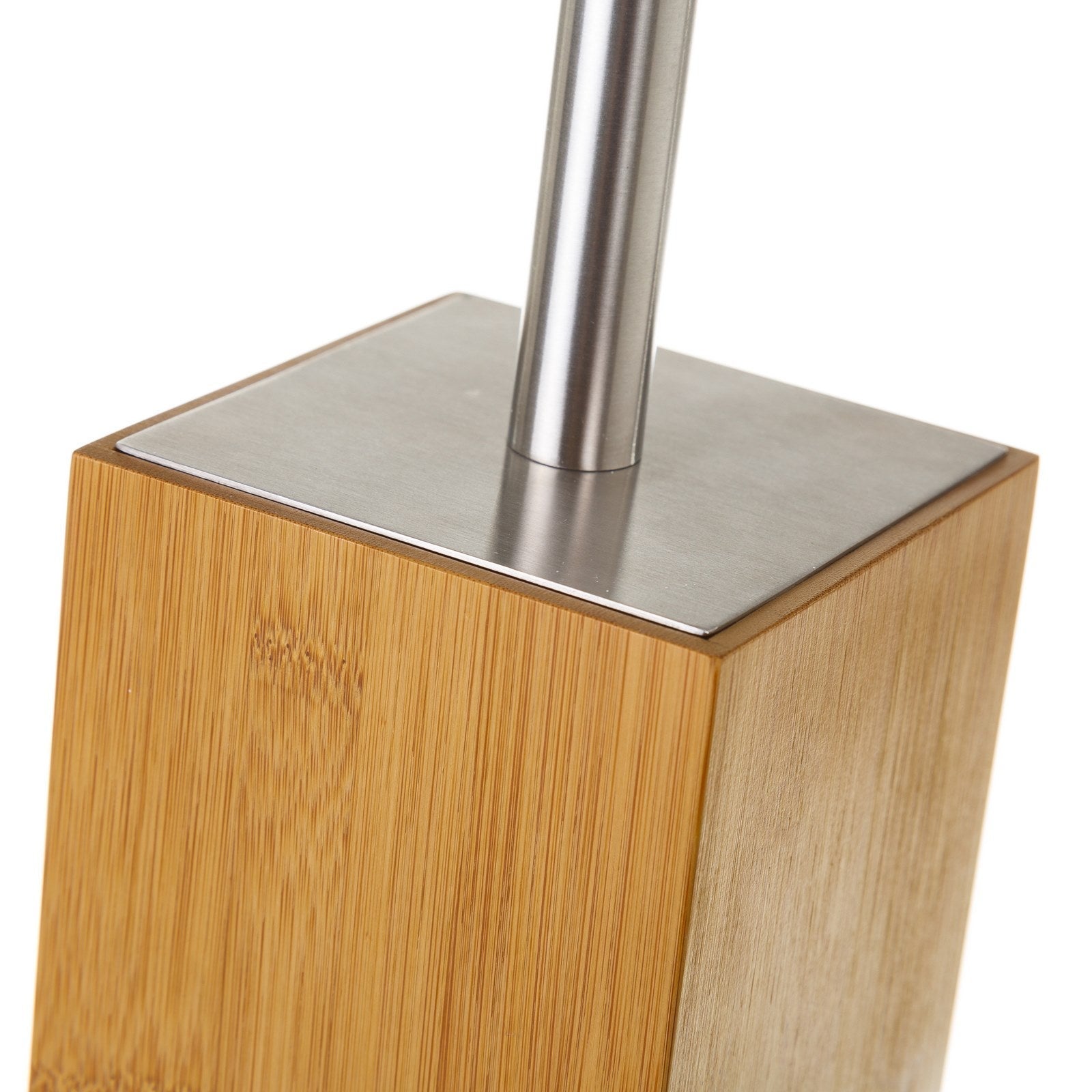 Escobilla de baño marrón de bambú