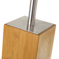 Escobilla de baño marrón de bambú