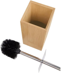 Escobilla de baño marrón de bambú