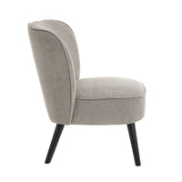 Sillón chenilla gris claro