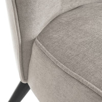 Sillón chenilla gris claro