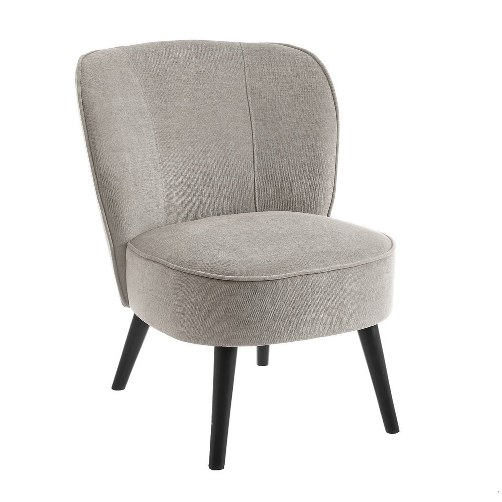 Sillón chenilla gris claro