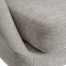 Sillón chenilla gris claro