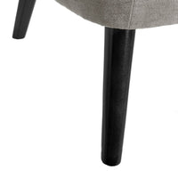 Sillón chenilla gris claro