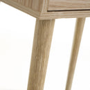 Mesita de noche de 1 cajón beige de madera MDF de 40x30x57 cm