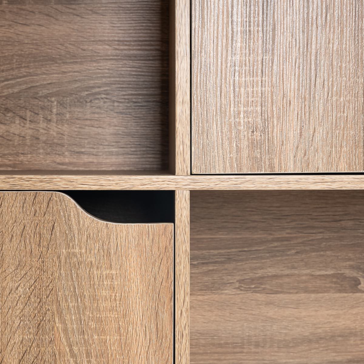 Estantería cuadrada natural