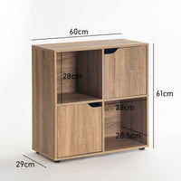 Estantería cuadrada natural