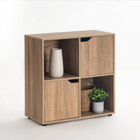 Estantería cuadrada natural