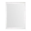 Espejo de pared decapé blanco de madera de 56x76 cm