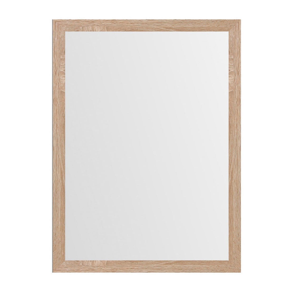 Espejo de pared natural de madera MDF de 56x76 cm
