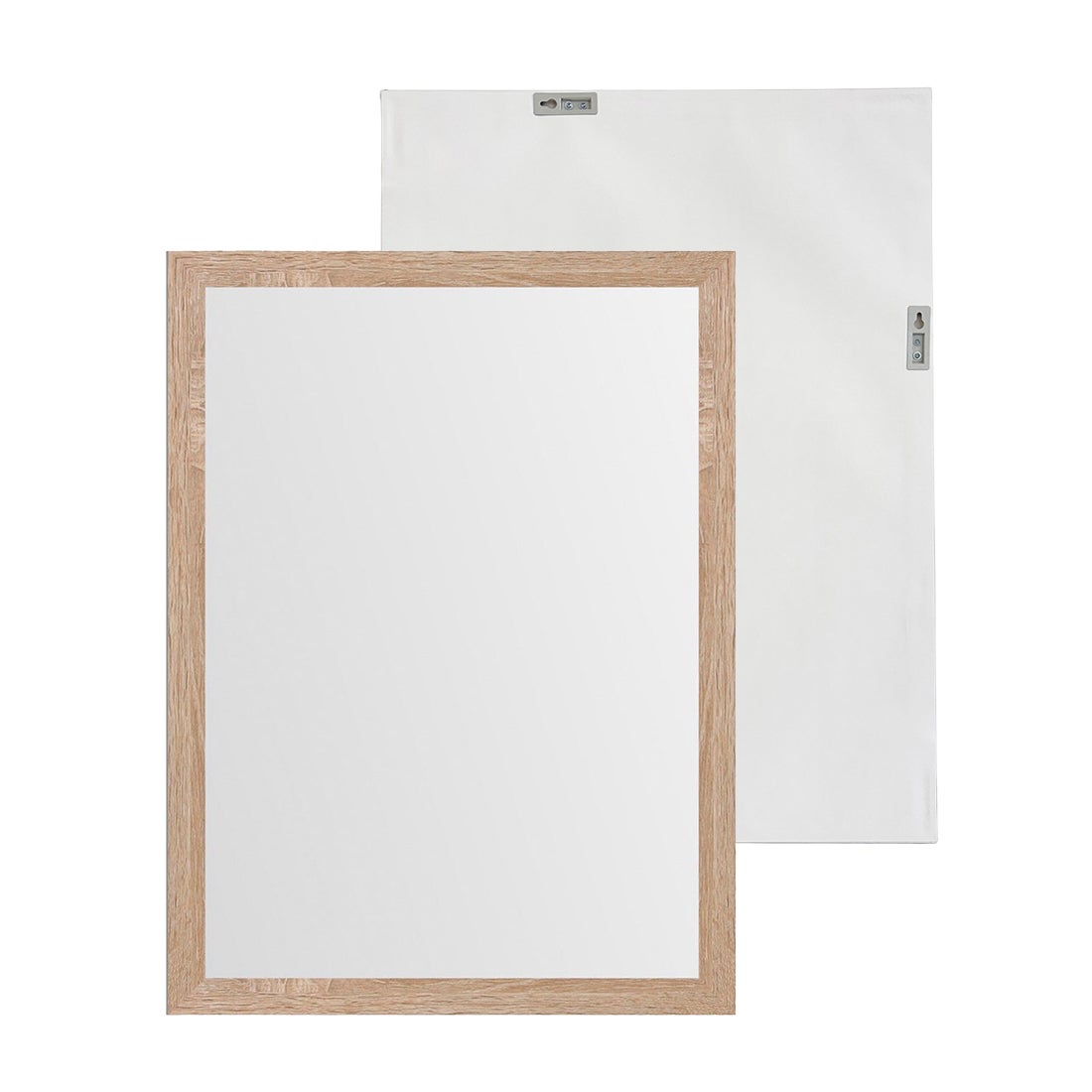 Espejo de pared natural de madera MDF de 56x76 cm