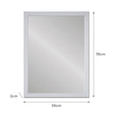 Espejo de pared natural de madera de 56x76 cm