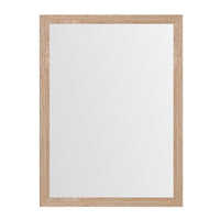 Espejo de pared natural de madera de 56x76 cm