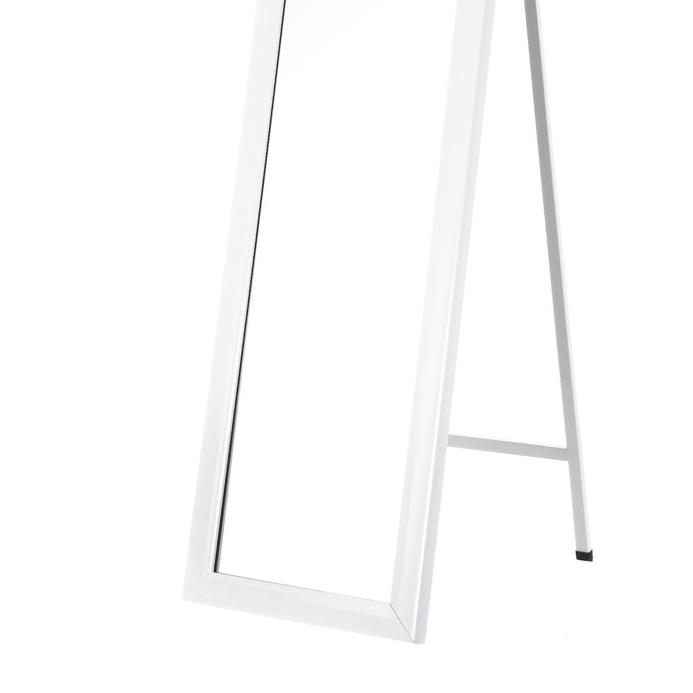Espejo de pie blanco de 157cm