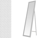 Espejo de pie texturizado blanco de 157cm