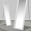 Espejo de pie texturizado blanco de 157cm